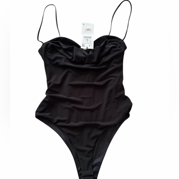 Zara Sweetheart shaped black bodysuit - Picture 7 of 8